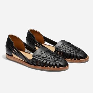 Nisolo Black Women's Huarache Espadrille Sandal